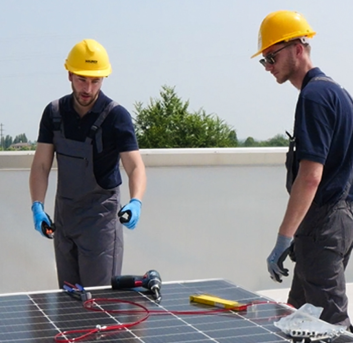 Installers at work