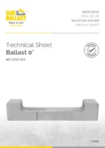 Technical Sheet Single Row Ballast 0° H20 
