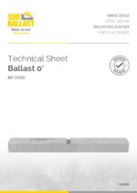 Technical Sheet Single Row Ballast 0° 