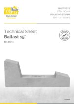 Technical Sheet Single Row Ballast 15°