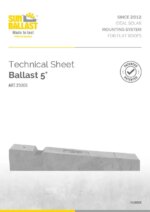 Technical Sheet Single Row Ballast 5°
