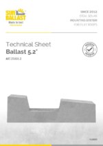 Technical Sheet Single Row Ballast 5.2°