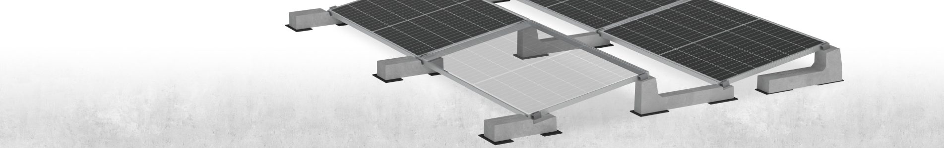 Struttura fotovoltaica per tetti piani Sun Ballast Connect 