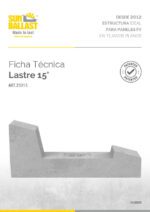 Ficha Técnica Fila Simple 15°