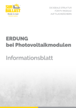 Erdung bei Photovoltaikmodulen