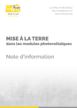 Mise à la terre dans les modules photovoltaïques
